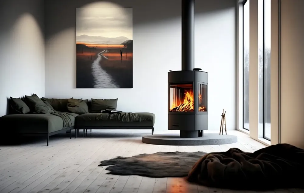 Poêle à bois à La Mure